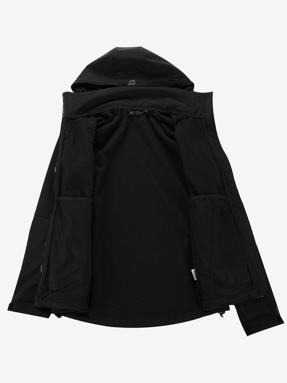ALPINE PRO Ženska softshell jakna s membranom ALPINE PRO LANCA crna
