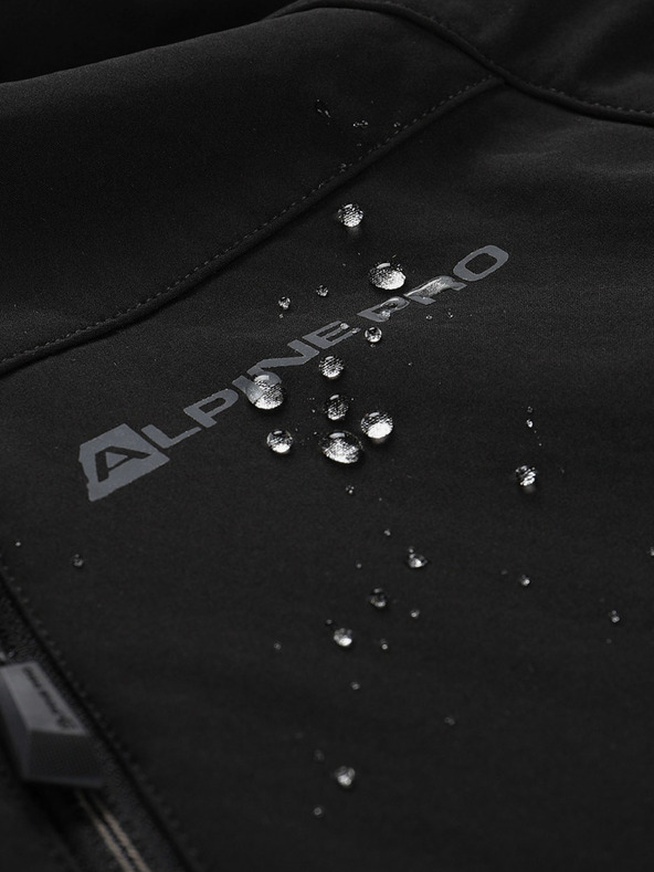 ALPINE PRO Muška softshell jakna s membranom ALPINE PRO LANC crna