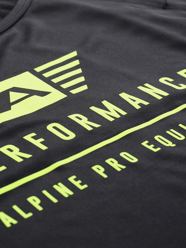 ALPINE PRO Muška funkcionalna majica kratkih rukava s cool-dry ALPINE PRO PANTHER crna