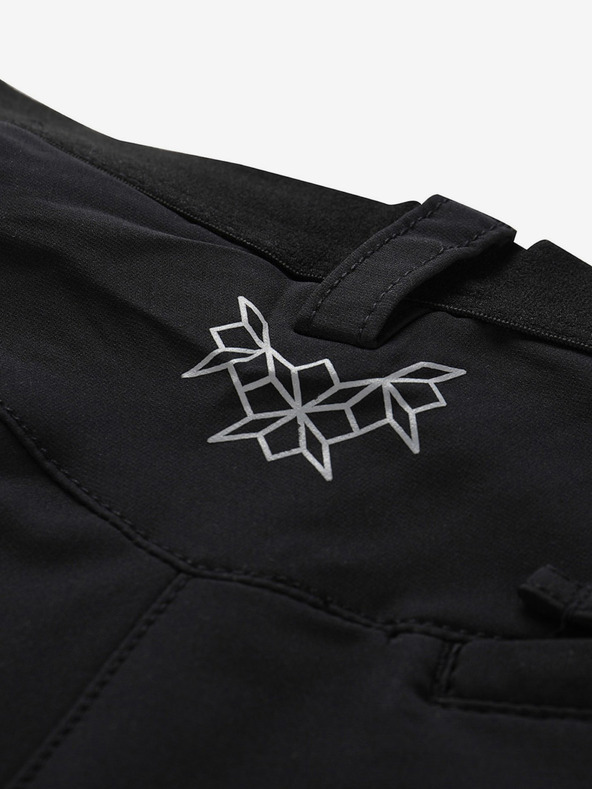 ALPINE PRO Ženski softshell kapri ALPINE PRO WEDERA crni