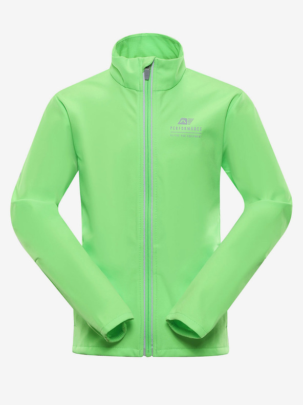 ALPINE PRO Dječja softshell jakna s membranom ALPINE PRO MULTO zelena