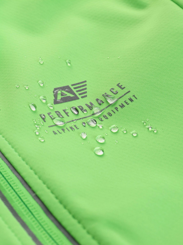 ALPINE PRO Dječja softshell jakna s membranom ALPINE PRO MULTO zelena