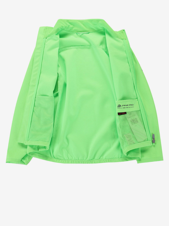 ALPINE PRO Dječja softshell jakna s membranom ALPINE PRO MULTO zelena