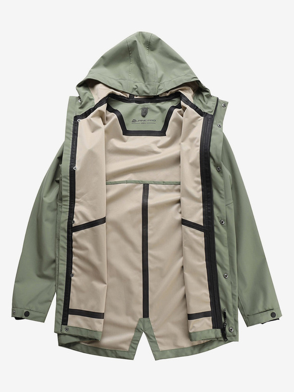 ALPINE PRO Muški vodootporni kaput s ptx membranom ALPINE PRO PERFET zeleni
