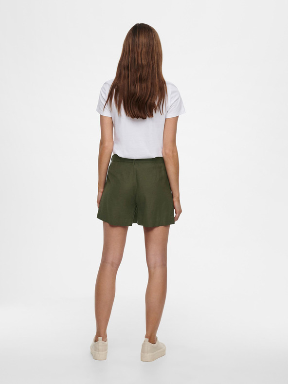 ONLY Kaki kratke hlače s kravatom SAMO Viva