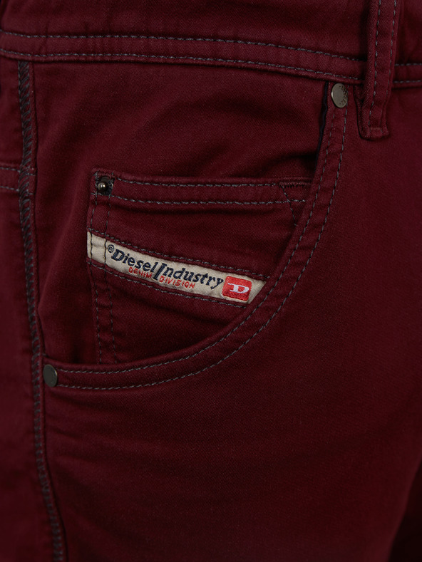 Diesel Diesel Krooley tamnocrvene muške uske traperice