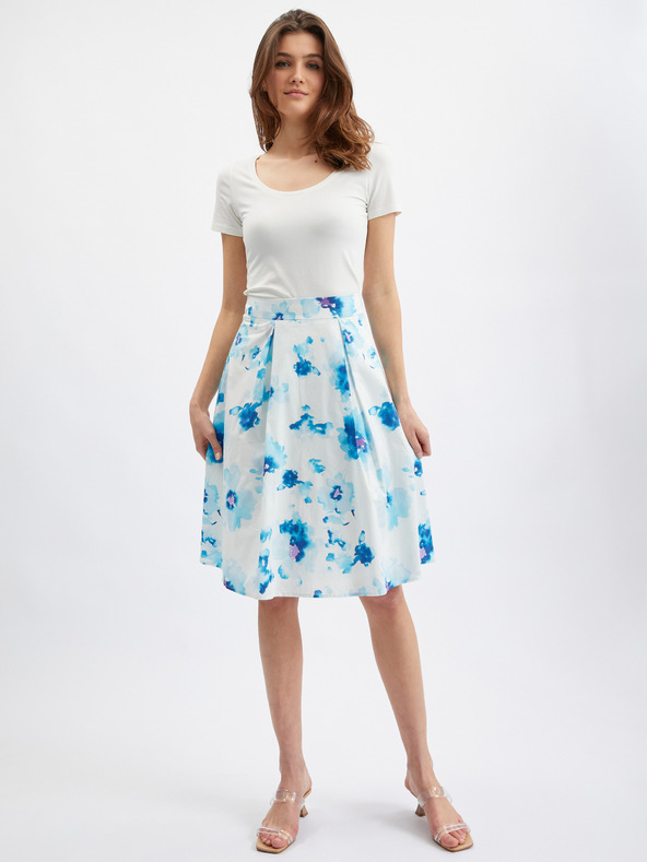 Orsay Plavo-bijela ženska suknja cvjetnog uzorka ORSAY