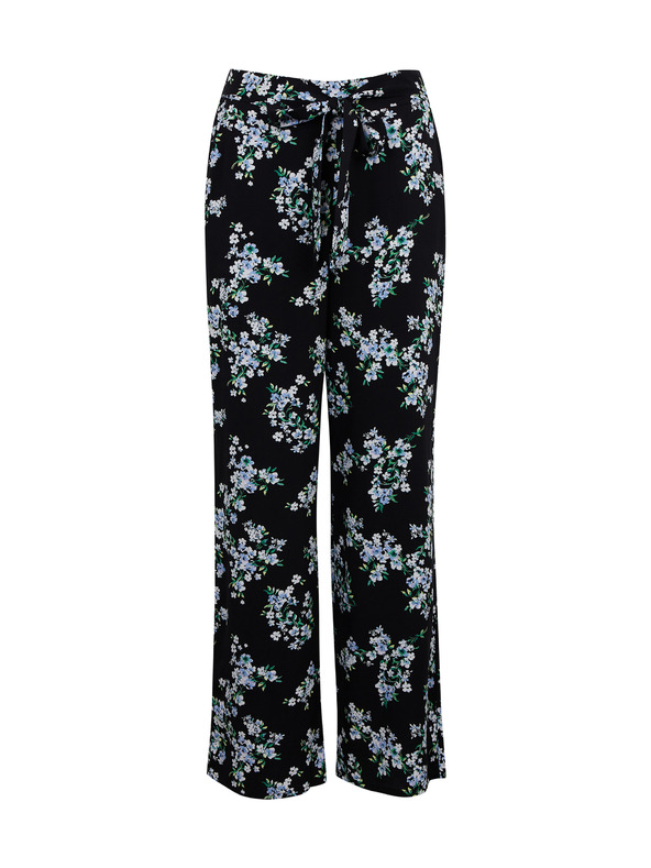 Orsay Plavo-zelene ženske široke hlače cvjetnog uzorka ORSAY