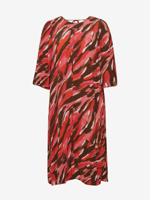 Fransa Smeđe-crvena ženska maxi haljina s uzorkom marke Fransa