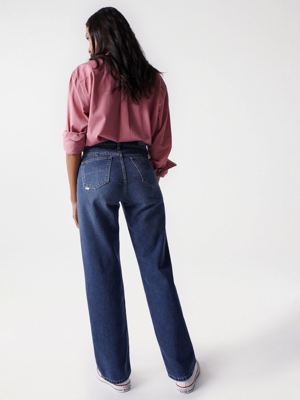 Salsa Jeans Plave ženske traperice ravnog kroja Salsa Jeans True