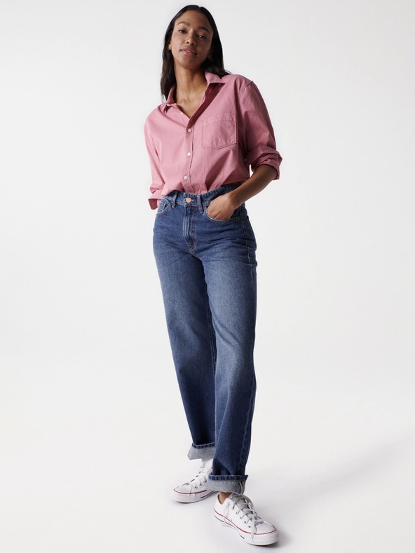 Salsa Jeans Plave ženske traperice ravnog kroja Salsa Jeans True