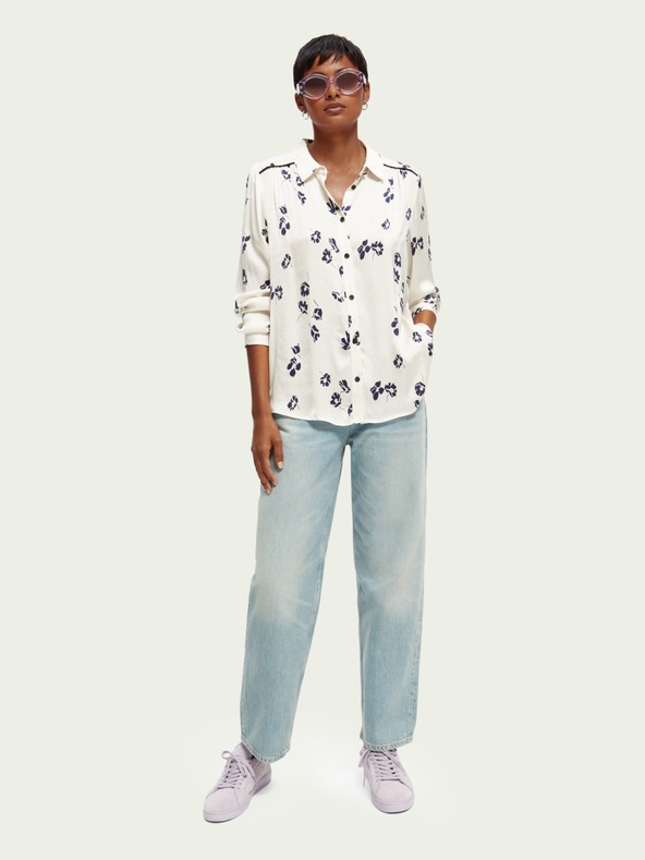 Scotch & Soda Scotch & Soda ženske svijetloplave široke traperice