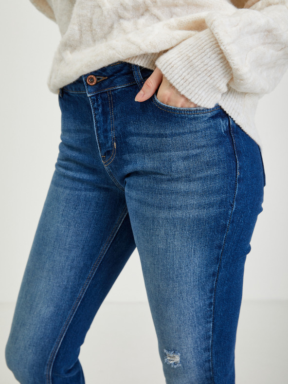 Orsay Tamnoplave ženske traperice ravnog kroja ORSAY