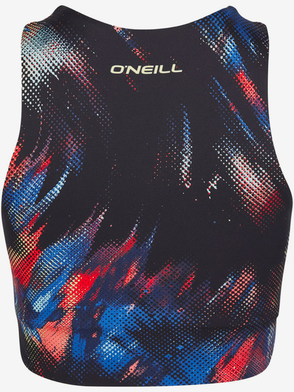 O'Neill Plavo-crni ženski sportski kratki top O'Neill ACTIVE CROPPED TOP