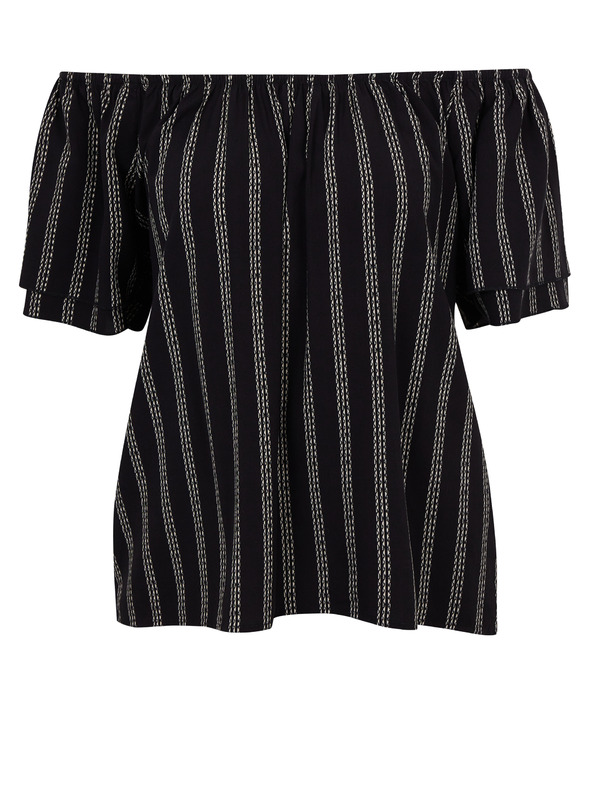 Orsay Crna ženska prugasta bluza ORSAY