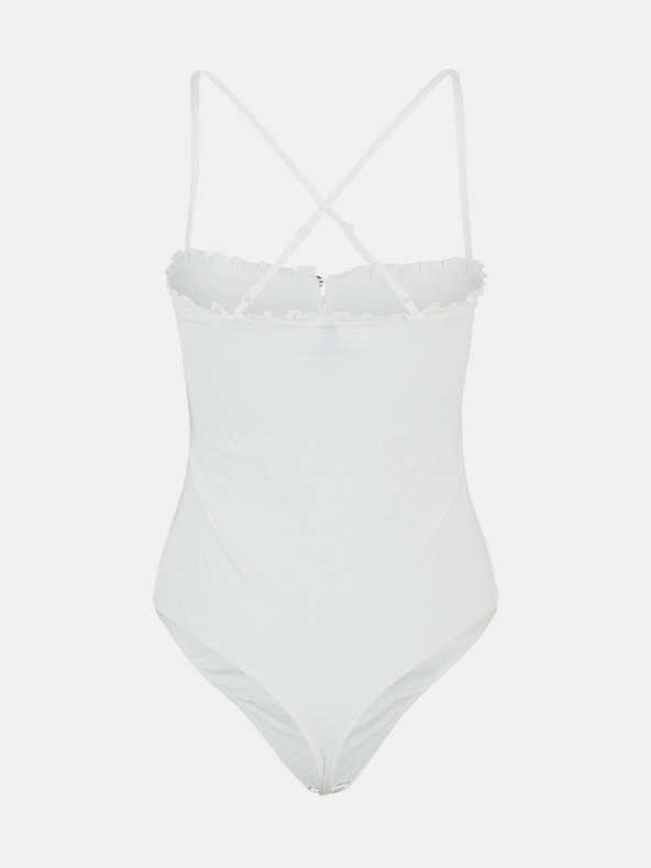 Pieces Bijeli ženski bodi Pieces Leaf