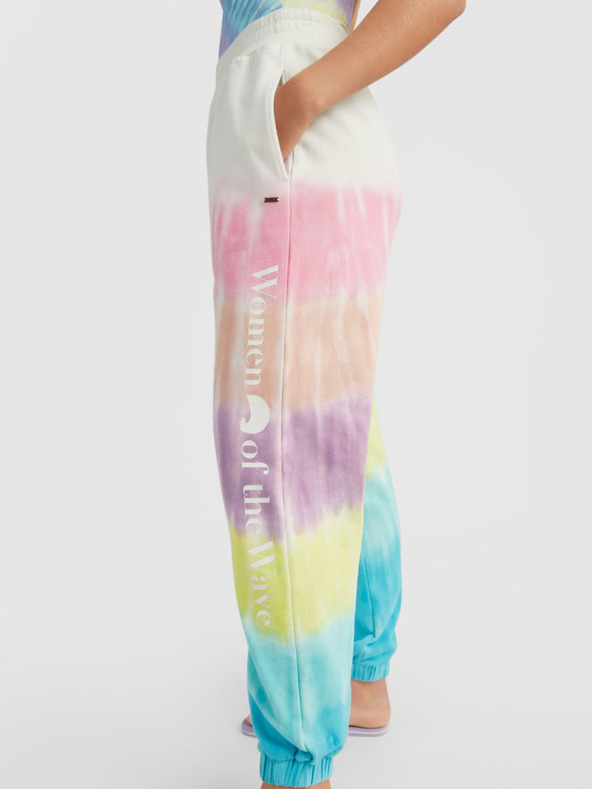 O'Neill Ružičasto-tirkizne ženske trenirke O'Neill WOMEN OF THE WAVE PANTS