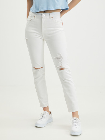 TALLY WEiJL Bijele slim fit traperice s poderanim efektom TALLY WEiJL