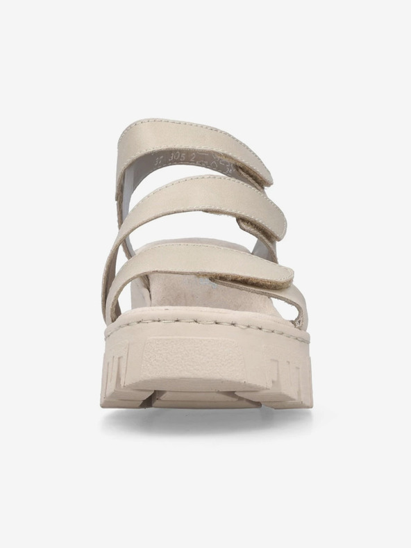 Rieker Rieker bež ženske sandale na wedges