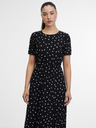 Orsay Crna ženska haljina s uzorkom ORSAY