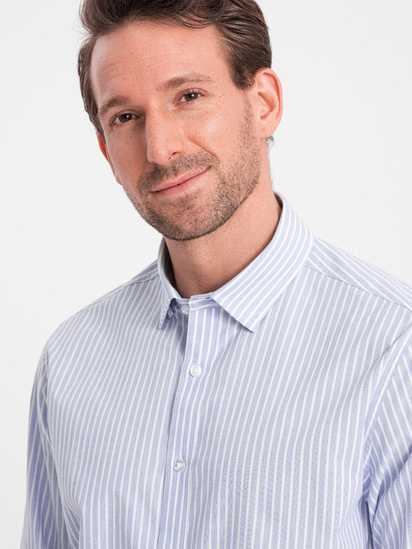 Ombre Clothing Ombre odjeća Muška svjetloplava košulja na pruge