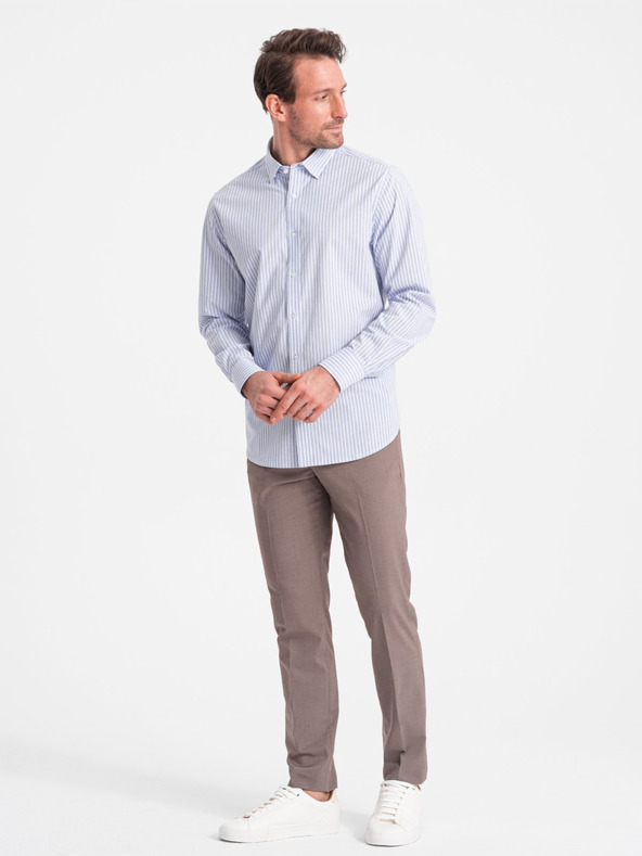 Ombre Clothing Ombre odjeća Muška svjetloplava košulja na pruge