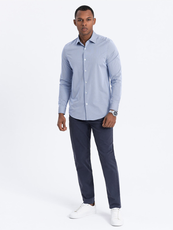 Ombre Clothing Tamnoplave muške chino hlače Ombre odjeća