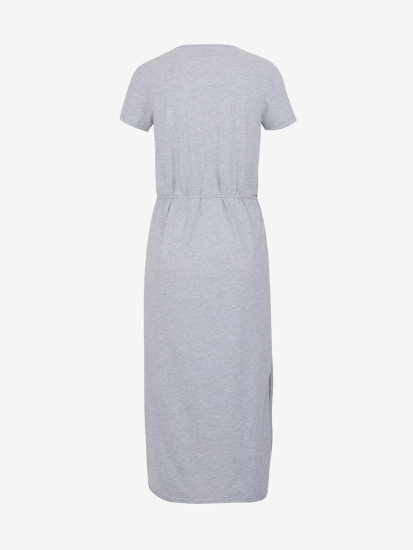 Sam 73 Svijetlo siva ženska midi haljina s brindovima SAM 73 Estela