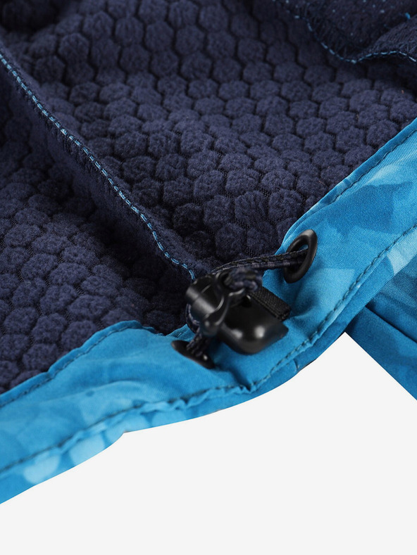 ALPINE PRO Plava ženska softshell jakna s uzorkom ALPINE PRO HOORA