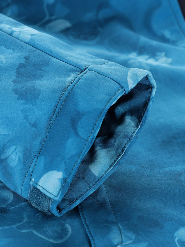 ALPINE PRO Plava ženska softshell jakna s uzorkom ALPINE PRO HOORA