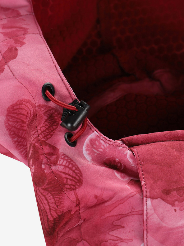 ALPINE PRO Crvena ženska softshell jakna s uzorkom ALPINE PRO HOORA