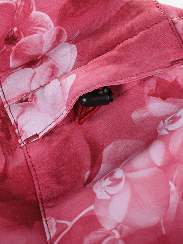 ALPINE PRO Crvena ženska softshell jakna s uzorkom ALPINE PRO HOORA