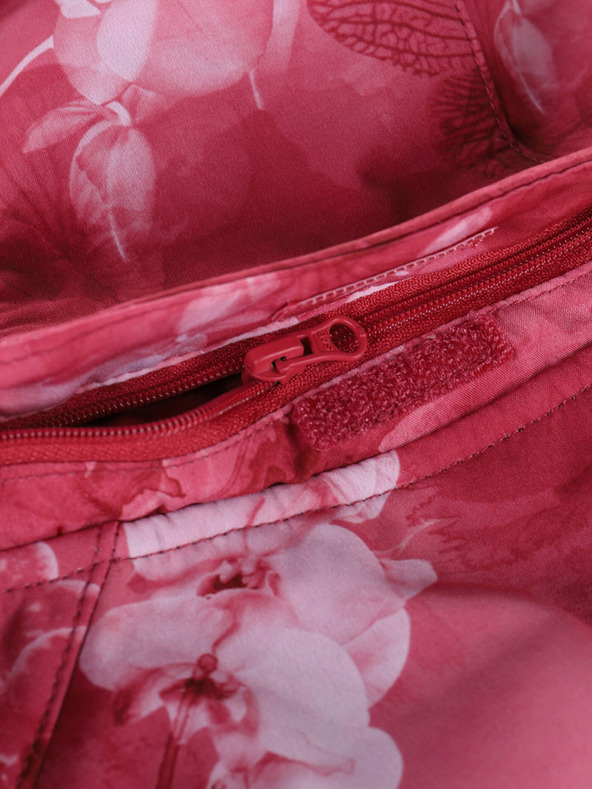 ALPINE PRO Crvena ženska softshell jakna s uzorkom ALPINE PRO HOORA