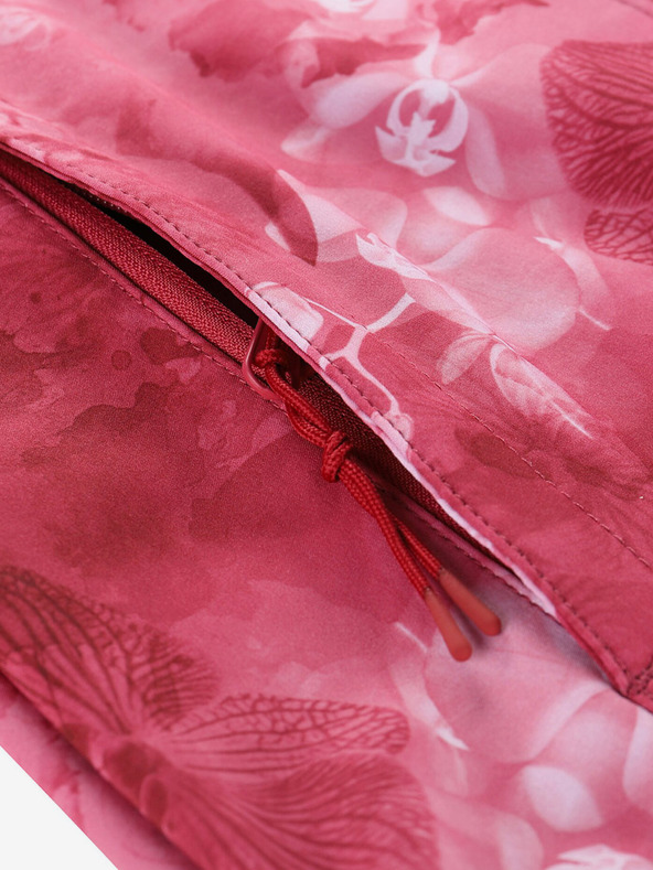 ALPINE PRO Crvena ženska softshell jakna s uzorkom ALPINE PRO HOORA