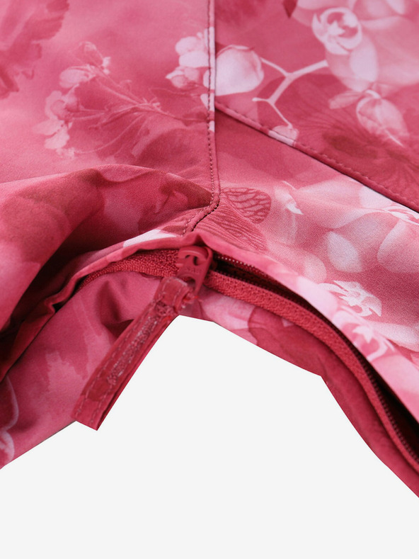 ALPINE PRO Crvena ženska softshell jakna s uzorkom ALPINE PRO HOORA