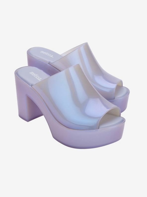 Melissa Svijetloljubičaste ženske papuče na petu Melissa Mule AD