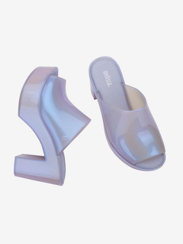 Melissa Svijetloljubičaste ženske papuče na petu Melissa Mule AD