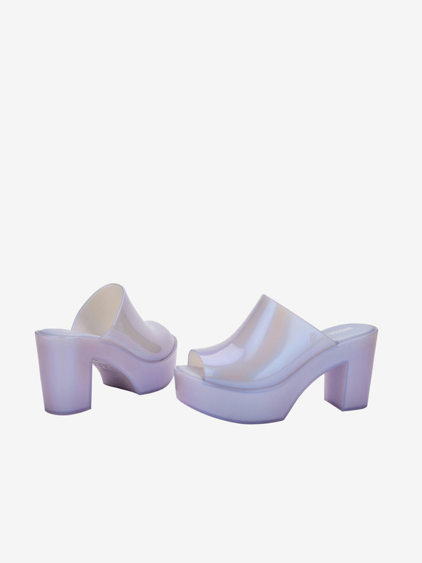 Melissa Svijetloljubičaste ženske papuče na petu Melissa Mule AD
