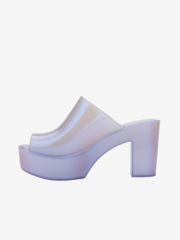 Melissa Svijetloljubičaste ženske papuče na petu Melissa Mule AD