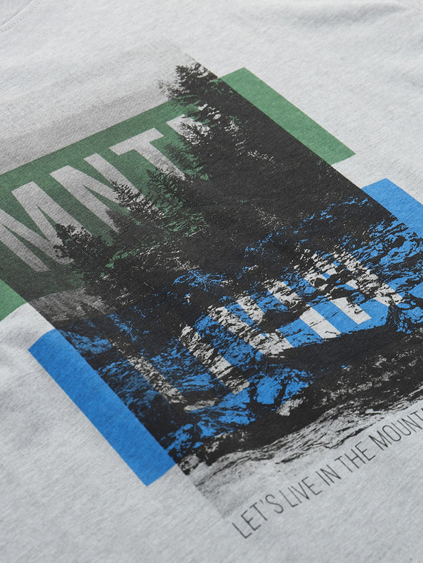 ALPINE PRO Siva muška majica ALPINE PRO Nord