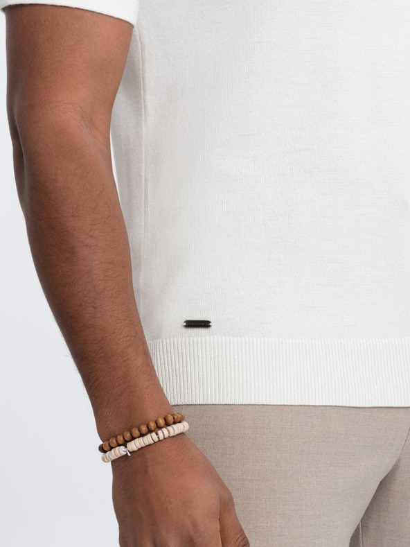 Ombre Clothing Ombre Clothing muška krem ​​polo majica