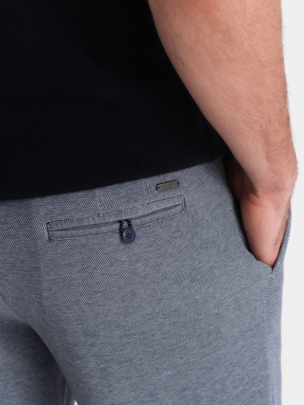 Ombre Clothing Tamnoplave muške tigraste kratke hlače Ombre Clothing