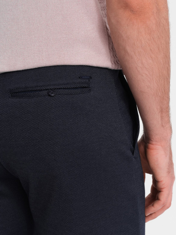 Ombre Clothing Tamnoplave muške kratke hlače s džepovima Ombre Clothing