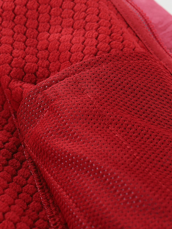 ALPINE PRO Crvena dječja softshell jakna s uzorkom ALPINE PRO HOORO