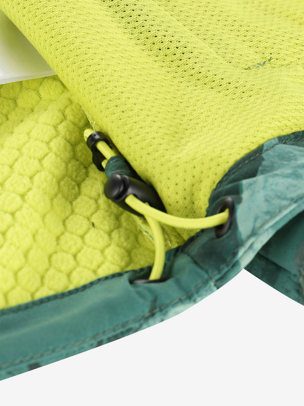 ALPINE PRO Zelena dječja softshell jakna s uzorkom ALPINE PRO HOORO