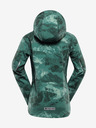 ALPINE PRO Zelena dječja softshell jakna s uzorkom ALPINE PRO HOORO