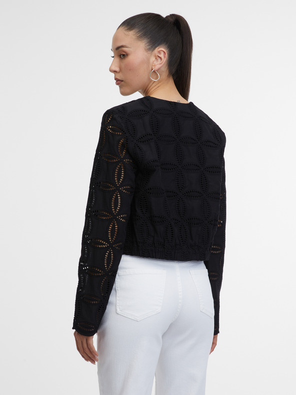 Orsay Crna ženska jakna s uzorkom ORSAY