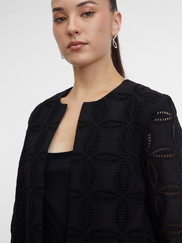 Orsay Crna ženska jakna s uzorkom ORSAY