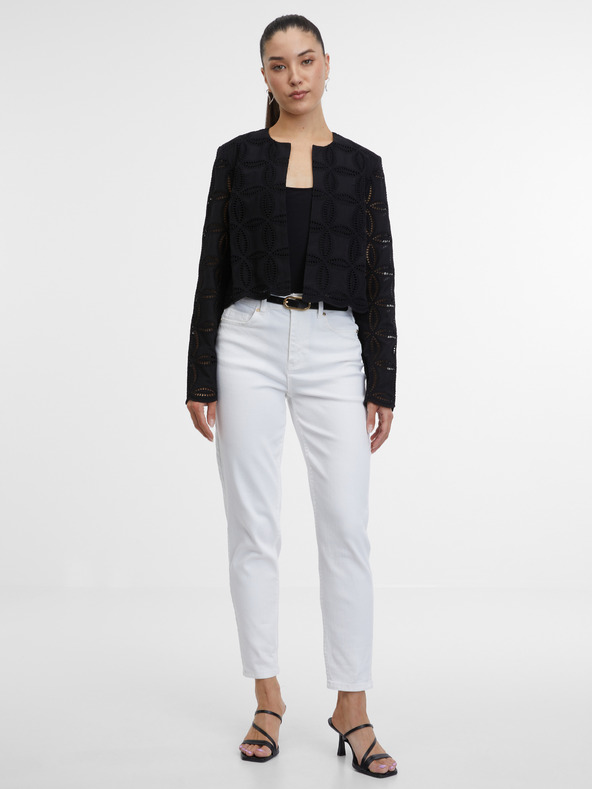 Orsay Crna ženska jakna s uzorkom ORSAY