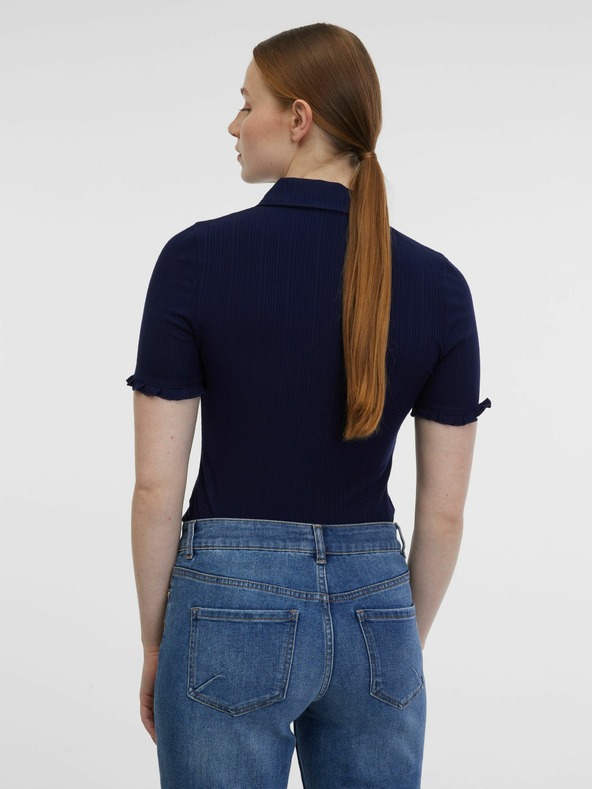 Orsay Plavo-krem ženska prugasta polo majica ORSAY